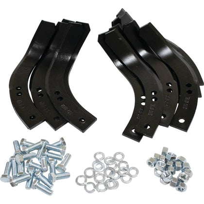 Stens 370-350 tiller tine set packaged with hardware for Troy-Bilt installation