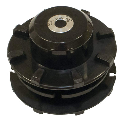 Stens 385-222 trimmer head spool in black for easy replacement on compatible trimmer heads