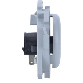 Stens 430-239 seat switch, gray top view, compact normally open design for simple wiring.