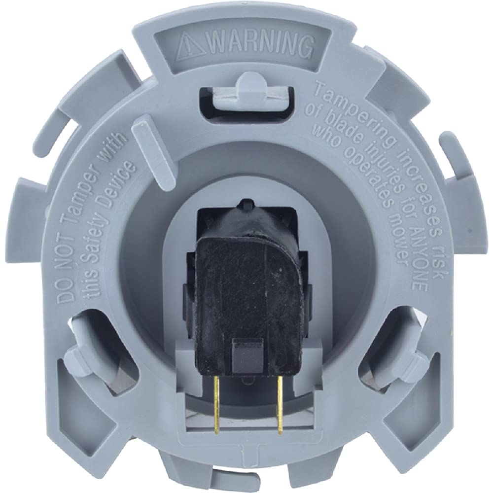 Stens 430-239 seat switch gray installed on John Deere, reliable replacement for Am124426 compatibility.