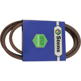Replacement belt packaging from Stens ready for installation