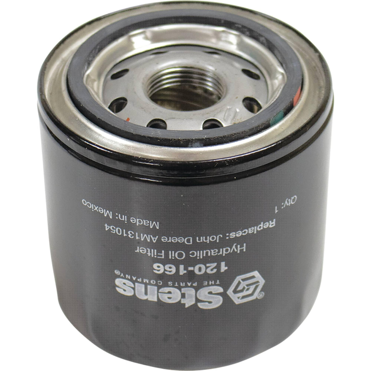 Stens filter shown beside John Deere compatibility list indicating wide applicability.