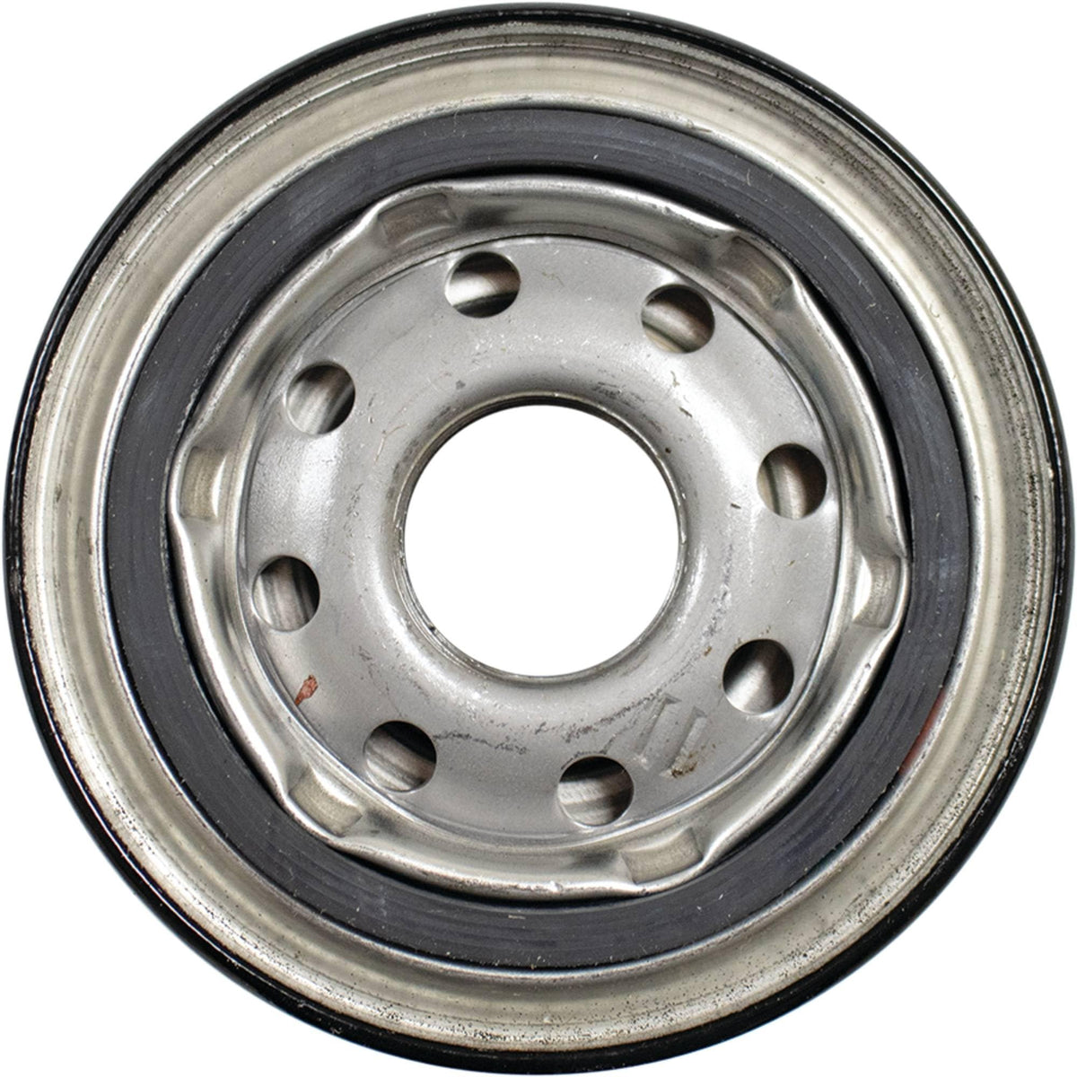 Close-up of Stens filter thread 1 inch-14 for easy installation.
