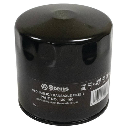 Stens hydraulic oil filter 120-166 with branded packaging for OEM-grade replacement.
