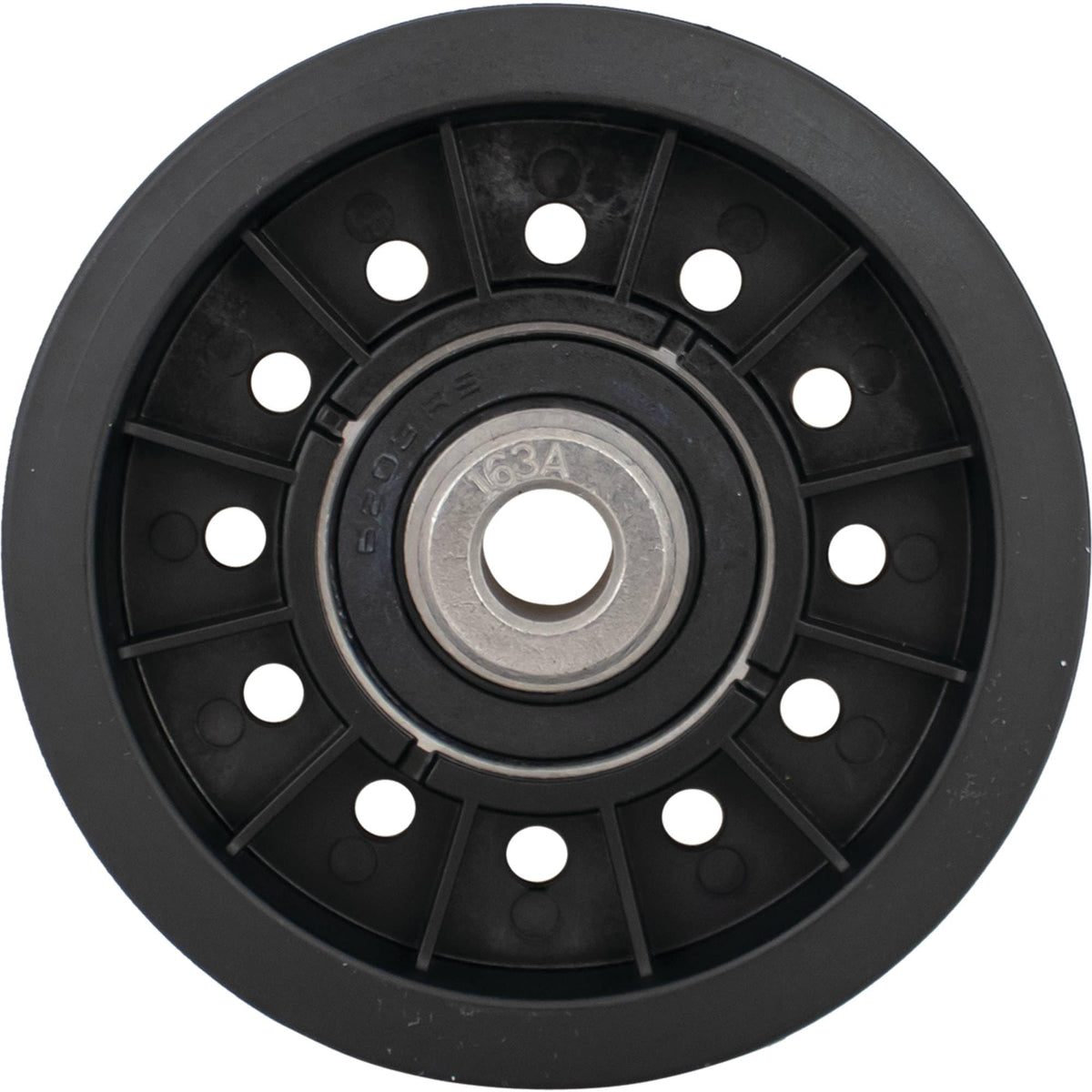 Stens idler pulley, side view, compact design for easy installation
