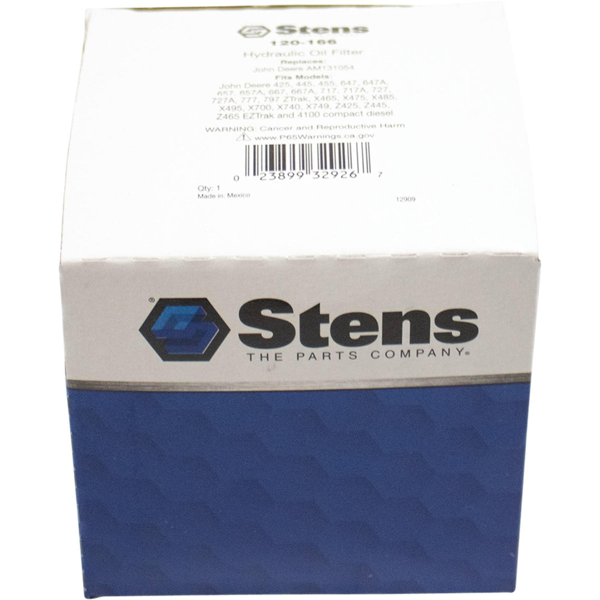 Stens made in USA badge on packaging communicates quality.