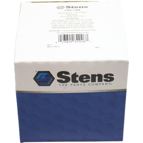 Stens made in USA badge on packaging communicates quality.