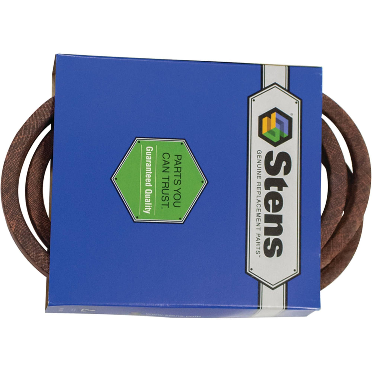 Stens belt 265-211 beside MTD RZT42 demonstrates broad compatibility.