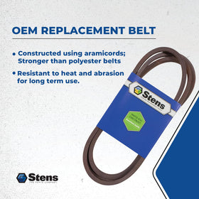 Stens 265-101 application diagram illustrating proper belt routing