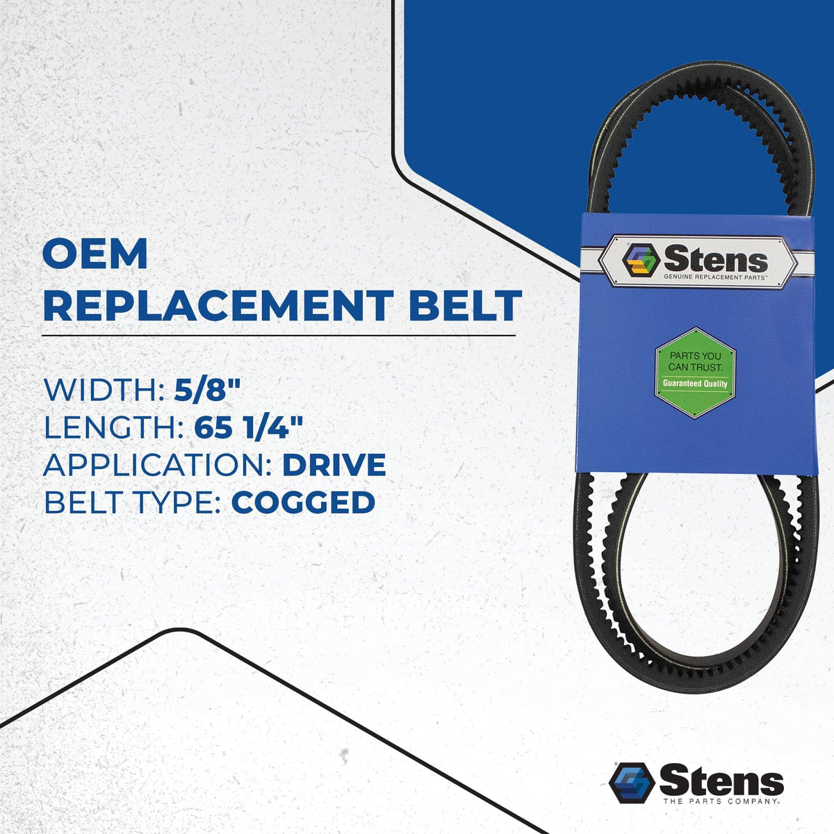 Stens 265-864 belt for Scag 483157 – belt assembly example for routing.