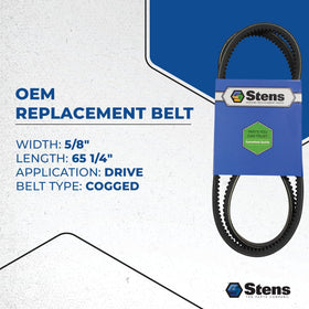 Stens 265-864 belt for Scag 483157 – belt assembly example for routing.