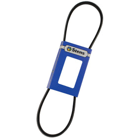 Stens belt in raw-edge drive design, compatible with MTD self-propelled mowers.