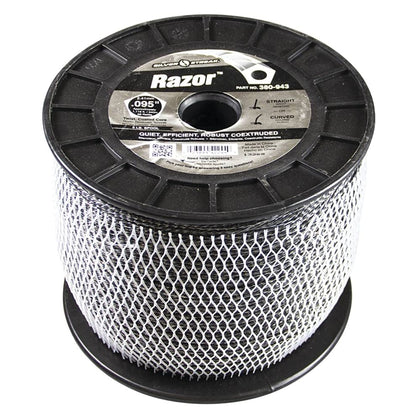 Stens Silver Streak trimmer line spool with durable co-extruded coating.
