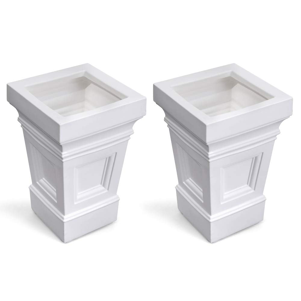 Step2 Atherton square planter assembly demonstrates sturdy setup for an effortless outdoor display