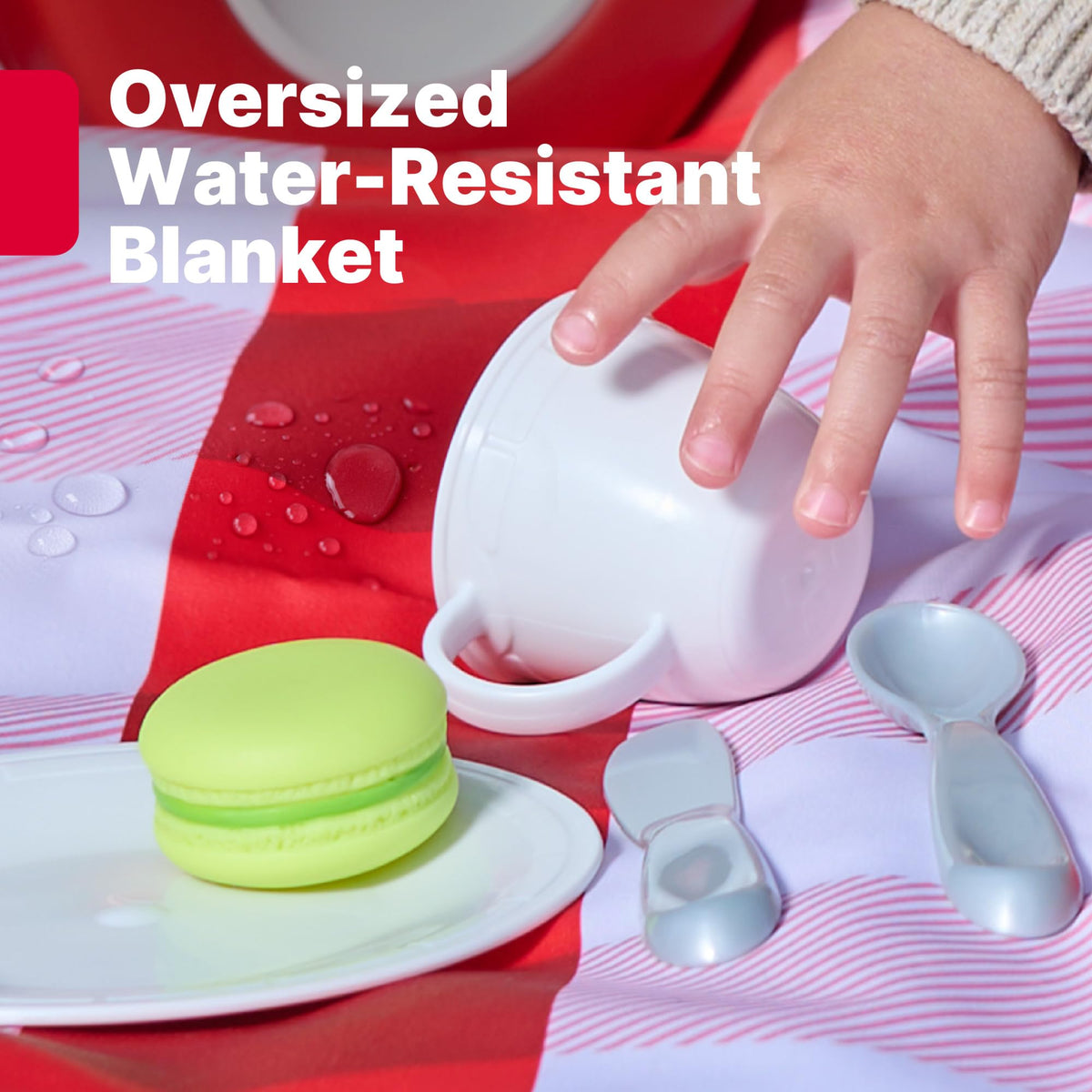 Step2 all-in-one storage keeps every piece neatly inside the basket.