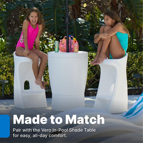 Step2 In-Pool Stool UV stability for extended sun exposure.