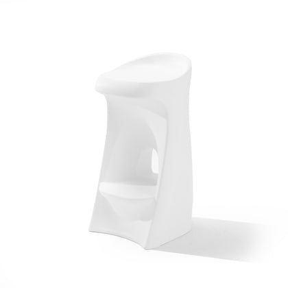 Step2 In-Pool Stool white 33in side view for poolside seating.
