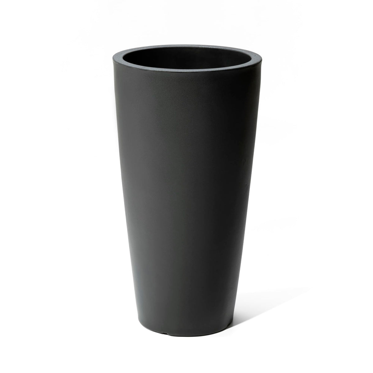 Step2 Tremont tall round planter by the front door adds height and curb appeal
