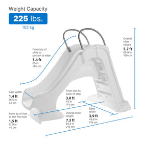 Step2 Vero Pool Slide secure base maintains stability during play