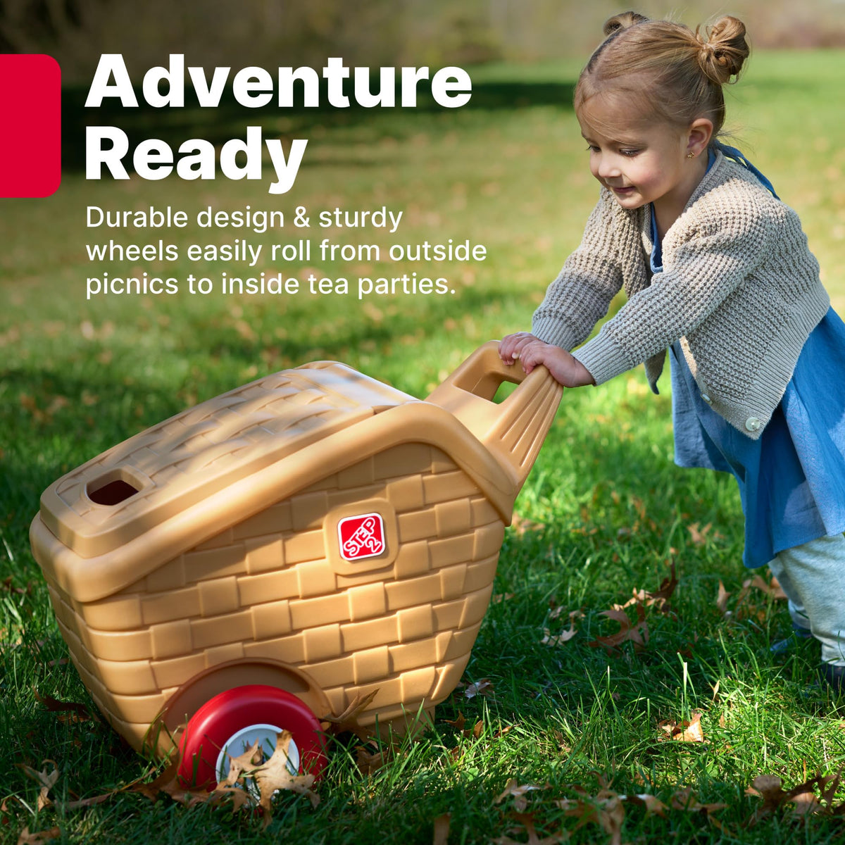 Step2 water-resistant picnic blanket ready for indoor or outdoor adventures.