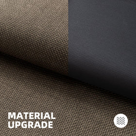 StepAura entryway rug under door, fits under most doors without obstruction.