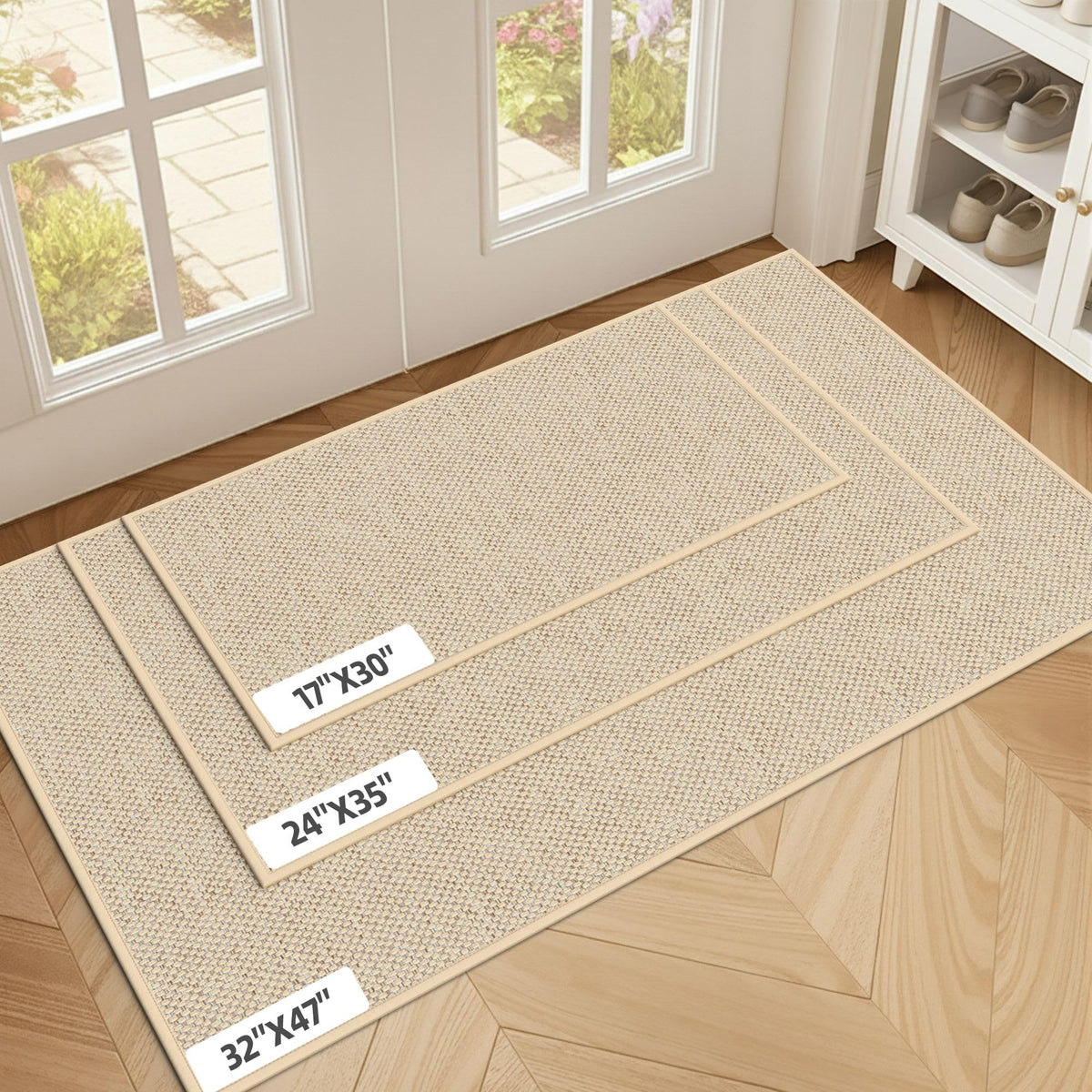 StepAura 24x36 door mat close-up texture highlighting absorbent fibers