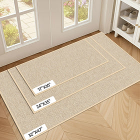 StepAura 24x36 door mat close-up texture highlighting absorbent fibers