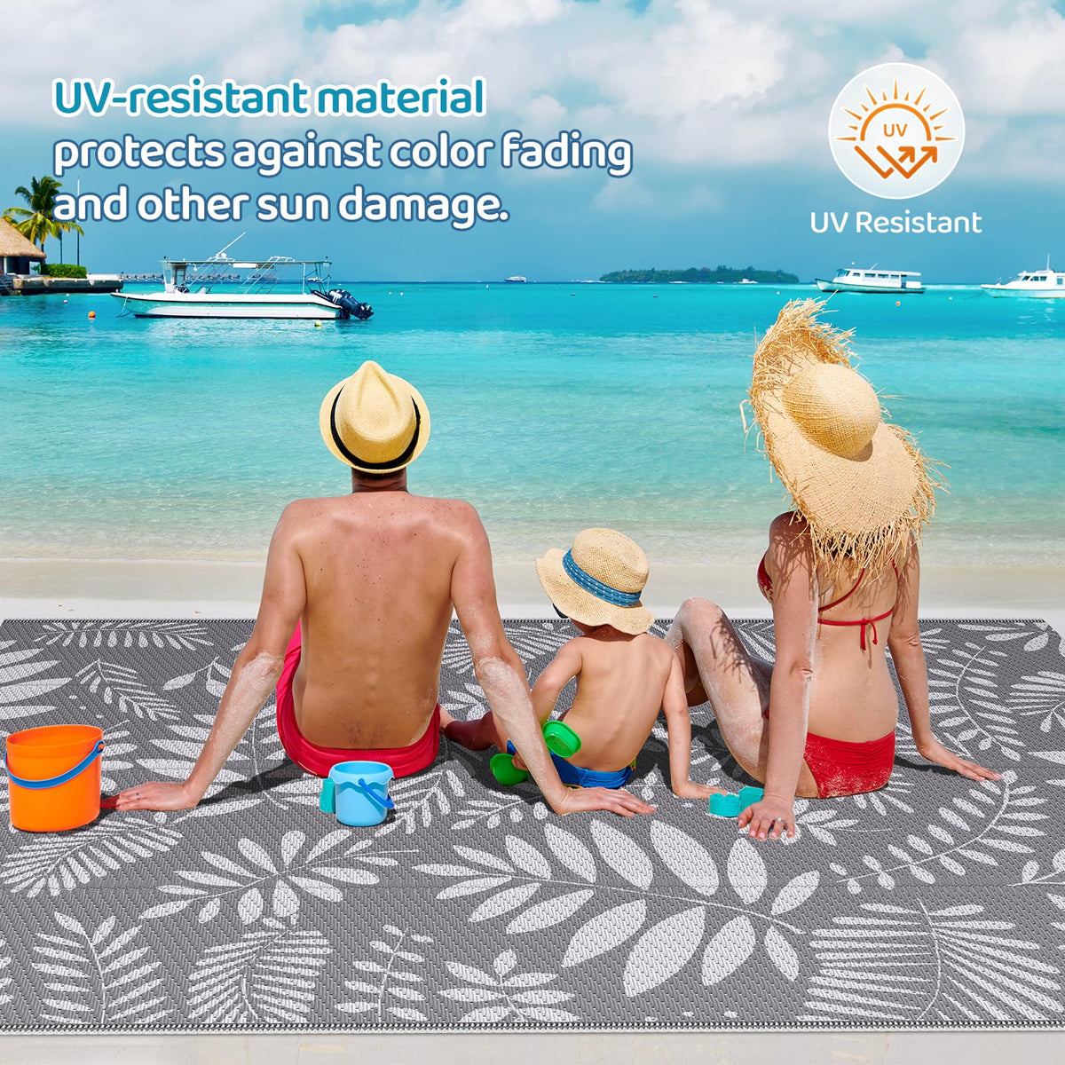 StepRite outdoor rug ideal for picnics, camping, or beach trips