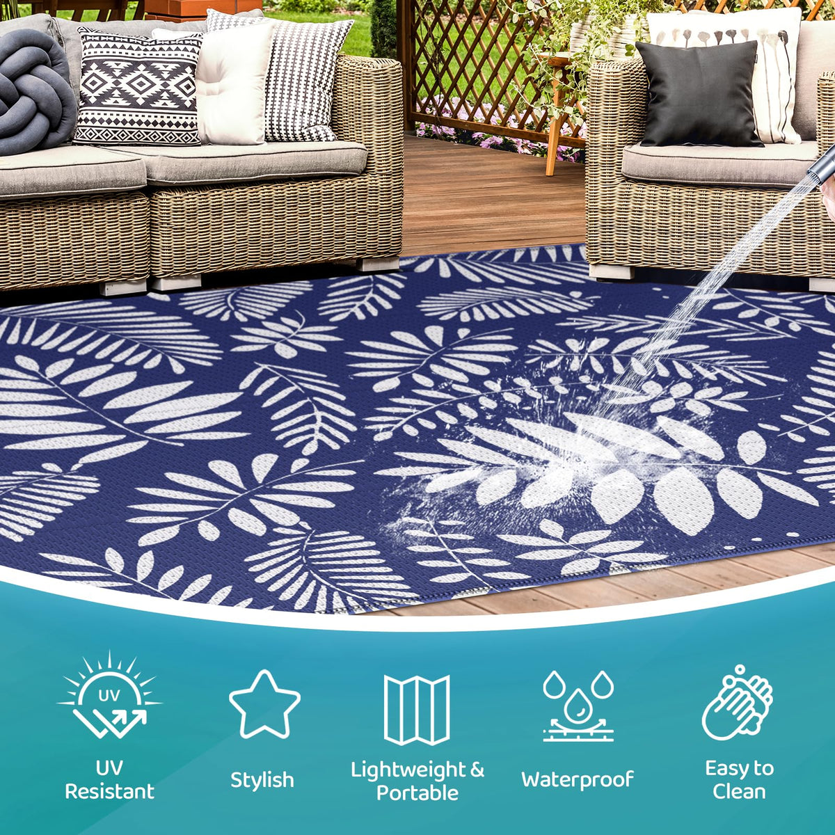 StepRite rv rug portable design, easy to roll up after camping or road trips.