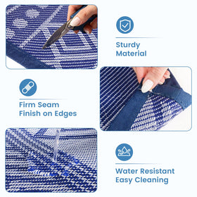 StepTastic outdoor mat, easy-clean surface ideal for patios and decks