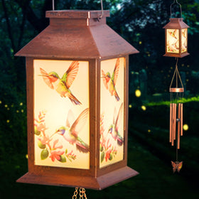 STF ShangTianFeng lantern with hook and stake enables versatile placement.