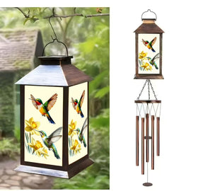 STF ShangTianFeng solar-powered lantern charges by day for dusk-to-dawn glow.