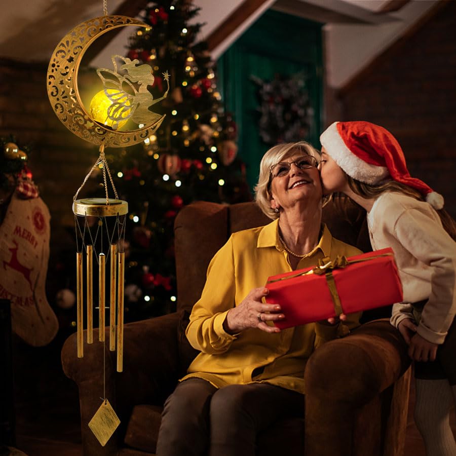 Big lucky moon centerpiece with five tubes on STF wind chime