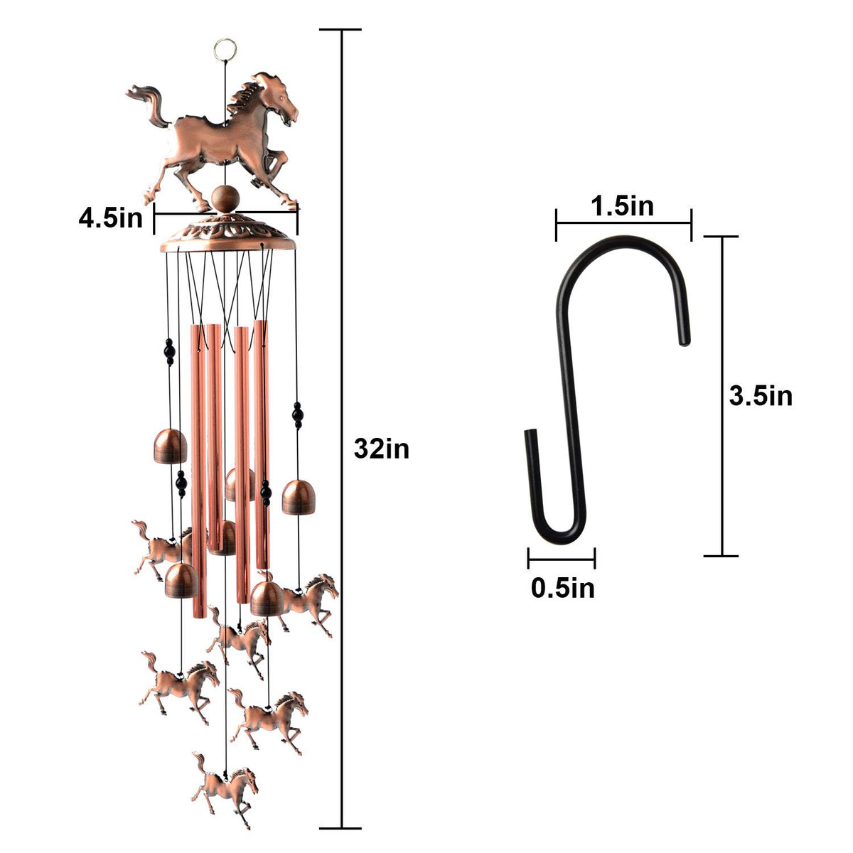 STF ShangTianFeng wind chimes create soothing mood outdoors