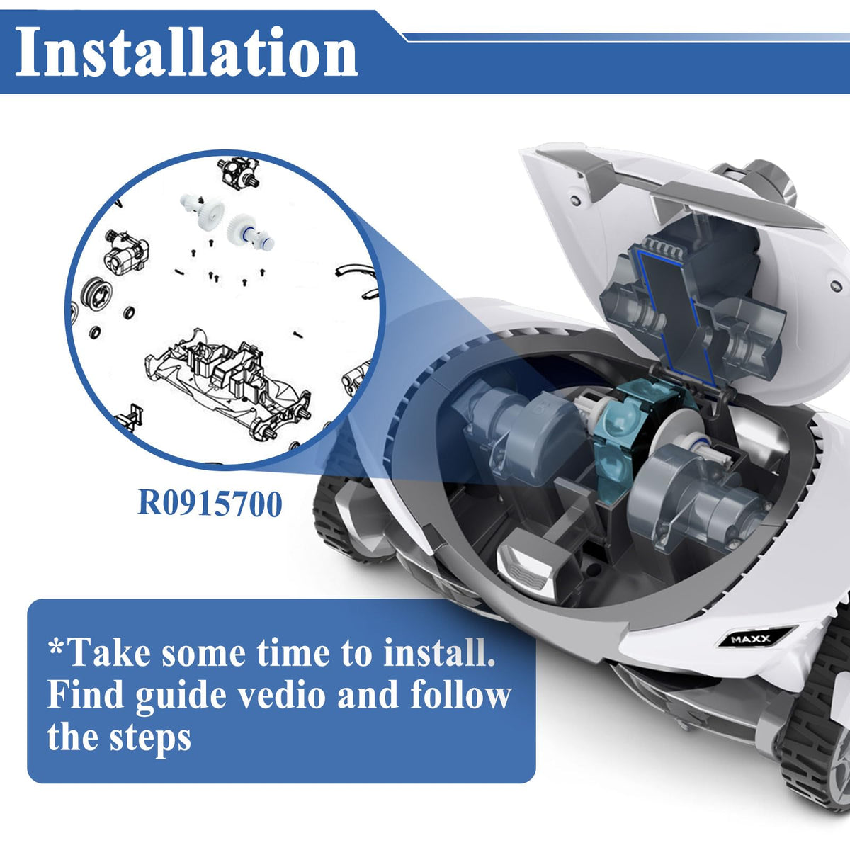 Sthangbig suction-side pool cleaner component ensures stable movement.