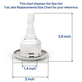 Sthovd 3-inch cluster storm jet diffuser for spa with robust massage