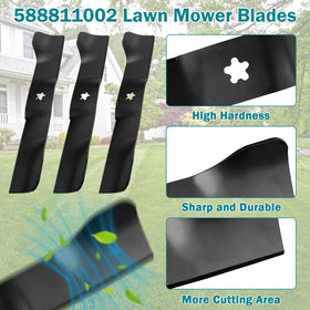 Sthovd high-lift bagging blade with groove design for efficient clippings discharge.