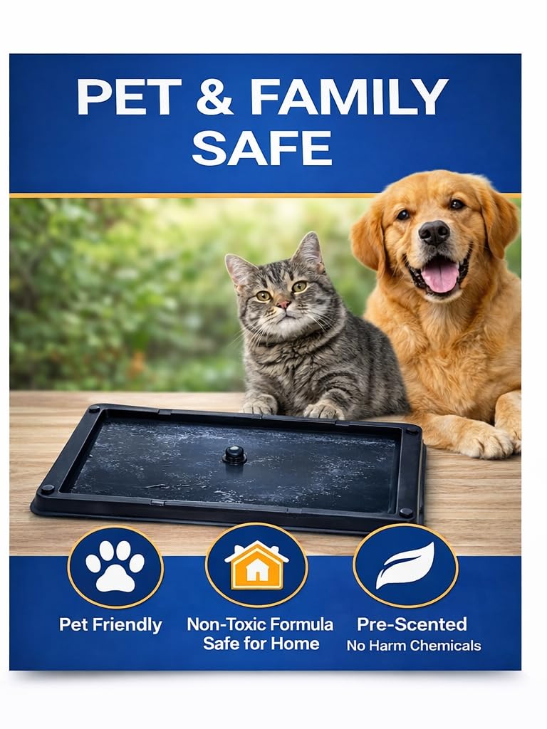 Sticky Stop non-toxic formula keeps homes safer for families and pets.