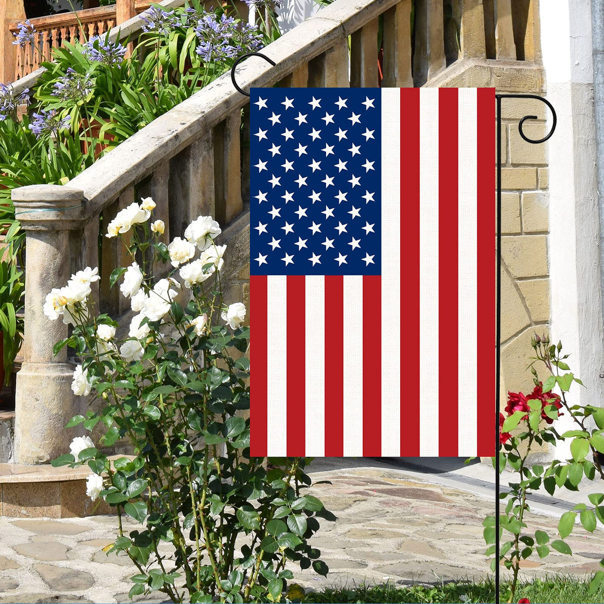 Sticro Memorial Day flag for festive outdoor patriotic display.