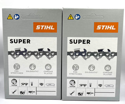STIHL 26RS chain on 20-inch bar for smooth cuts and durable performance.