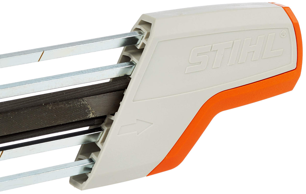 Stihl built-in tolerance compensation supports consistent sharpening