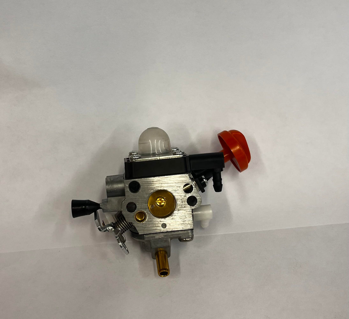 Stihl carburetor with silver finish, OEM 0618 for compatibility and easy install.
