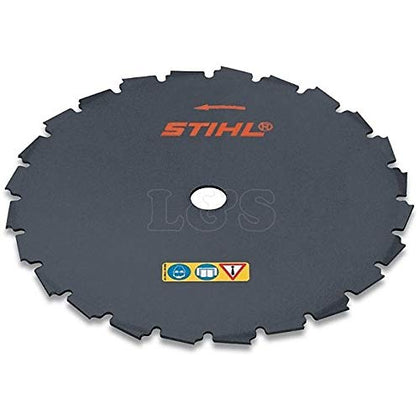 Stihl chisel tooth 200-22 blade for brushcutters, ideal for woody bushes and thin trunks.