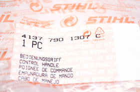 Stihl control handle, packaged and ready for installation