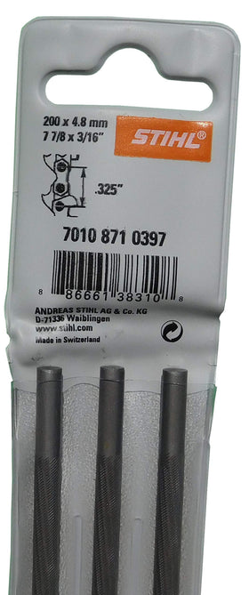 STIHL replacement files provide consistent edge angles for 0.325 inch chains.