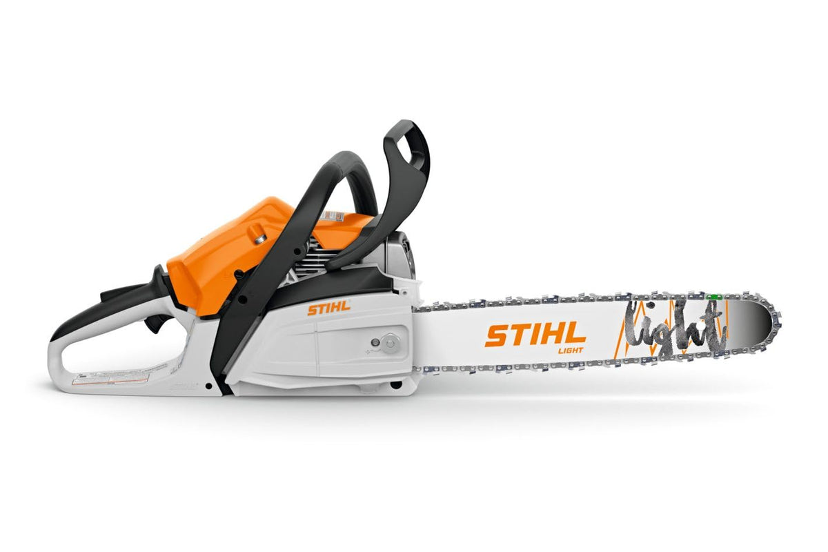 Stihl MS 162 in action tackling small logs.