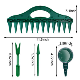 STILTOOL mini seed dispensers shown for handheld, ergonomic planting and quick sowing.