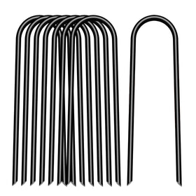 STIMULATE SZXXZZMY 8-inch U-shape stake anchors edging securely for garden beds