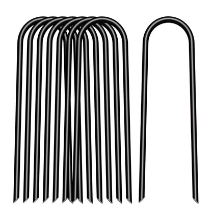 STIMULATE SZXXZZMY 8-inch U-shape stake anchors edging securely for garden beds
