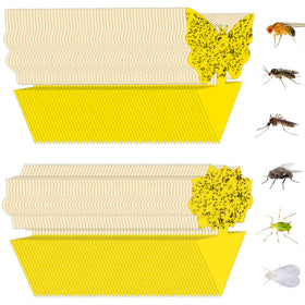 Stingmon fruit fly trap indoors with bright color attracts pests and prevents escape.